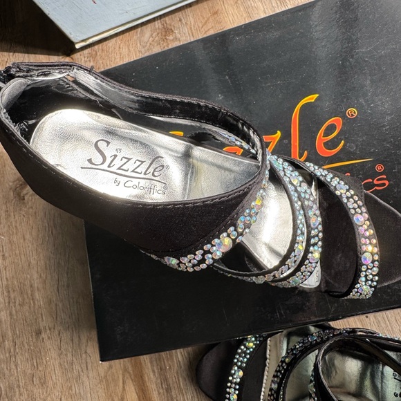 Black Rhinestone Heels - Picture 2 of 5